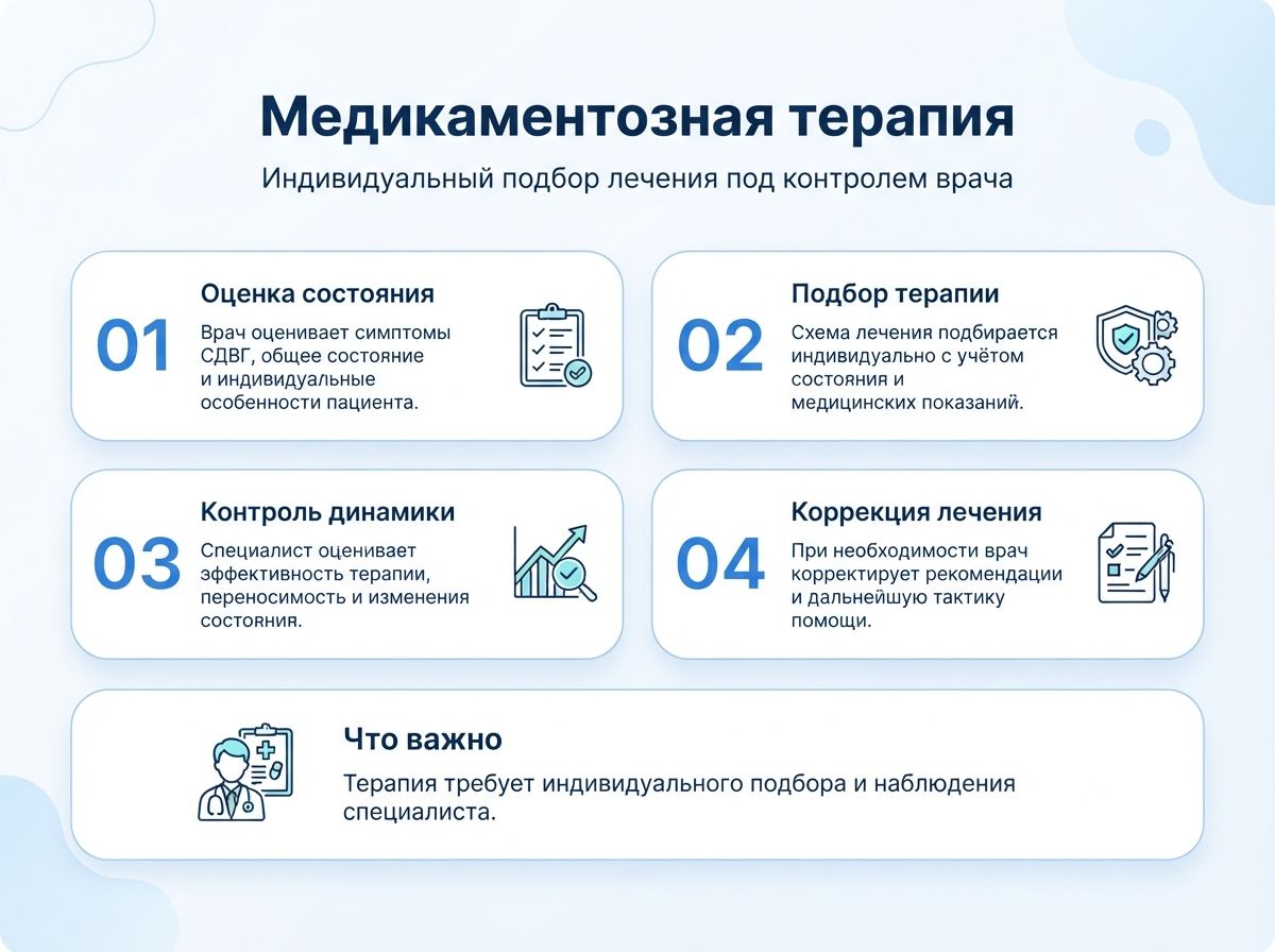 Лечение СДВГ в Саянске у детей и взрослыхинфографика
